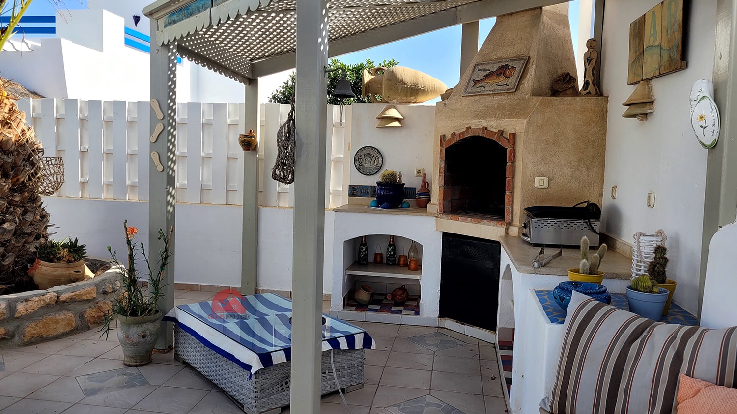 Djerba - Midoun Zone Hoteliere Vente Maisons Villa avec piscine z touristique djerba ref v623