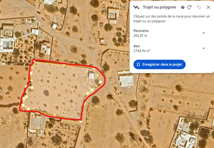 Djerba - Houmet Essouk Ghizen Terrain Terrain nu Terrain clotur de 3900 m2 avec permit de batir